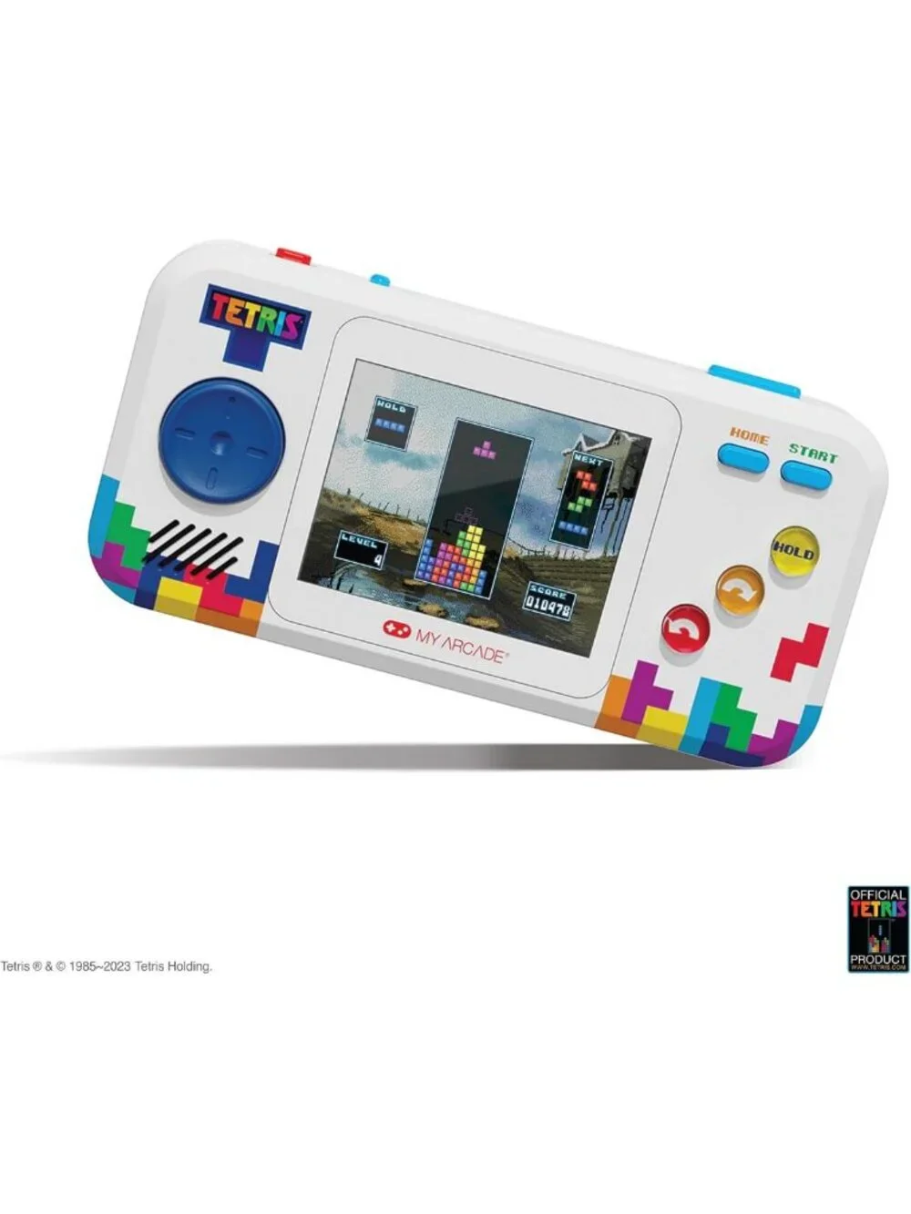 Tetris Handheld Game Console - Retro Pocket Player with Classic Puzzle Games